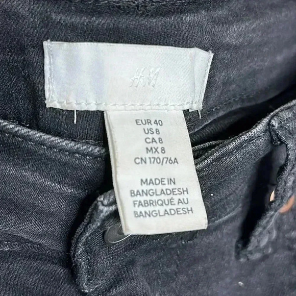 H&M Black Denim Shorts - Picture 5 of 7